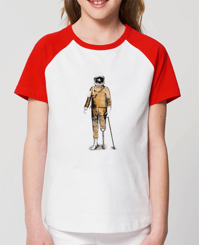 T-shirt Baseball Enfant- Coton - STANLEY MINI CATCHER Astropirate Par Florent Bodart