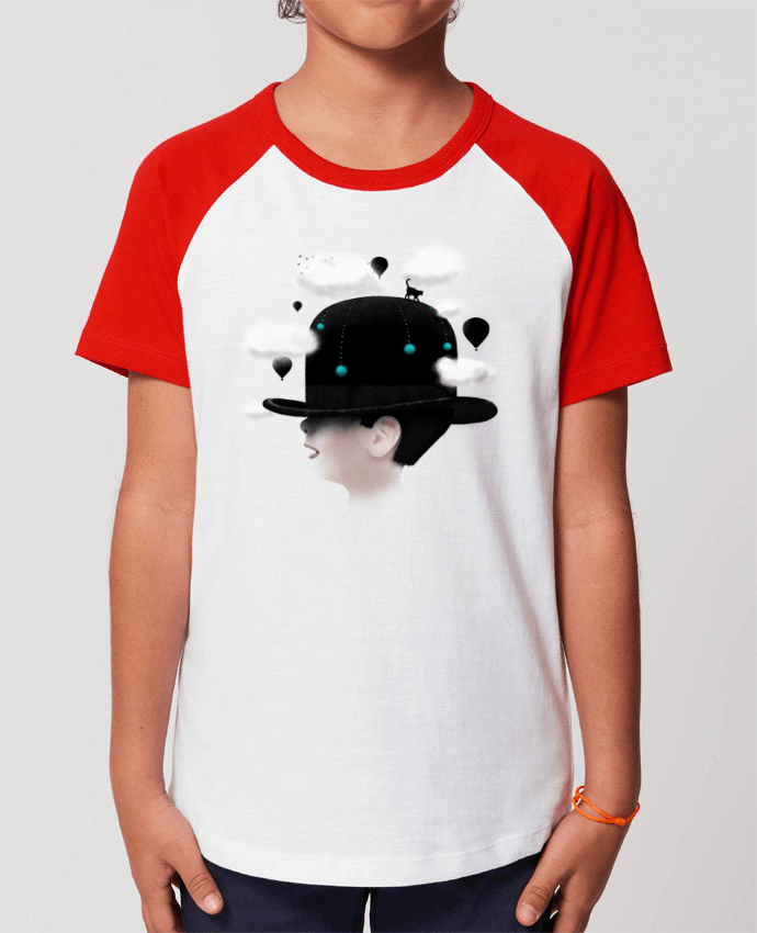 T-shirt Baseball Enfant- Coton - STANLEY MINI CATCHER Dreaming Par Florent Bodart