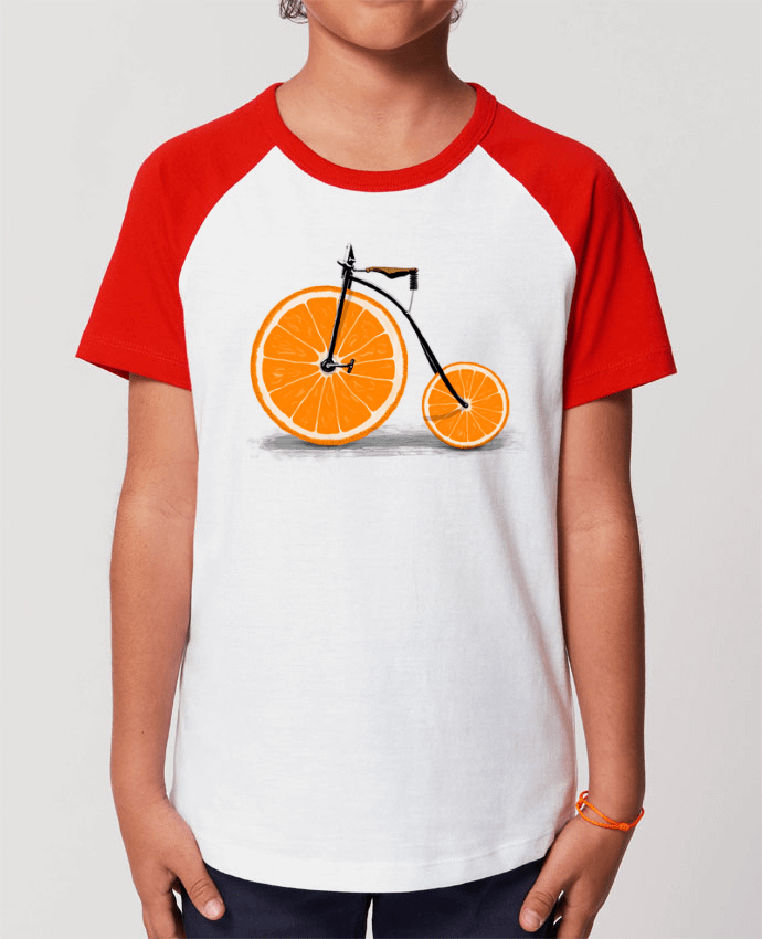T-shirt Baseball Enfant- Coton - STANLEY MINI CATCHER Vitamin Par Florent Bodart