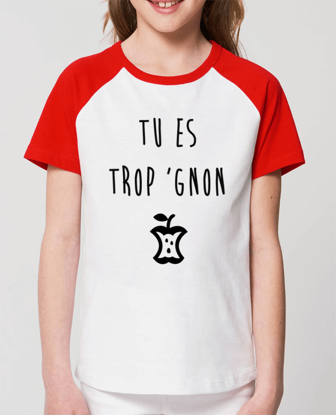 T-shirt Baseball Enfant- Coton - STANLEY MINI CATCHER Trop'gnon Par tunetoo