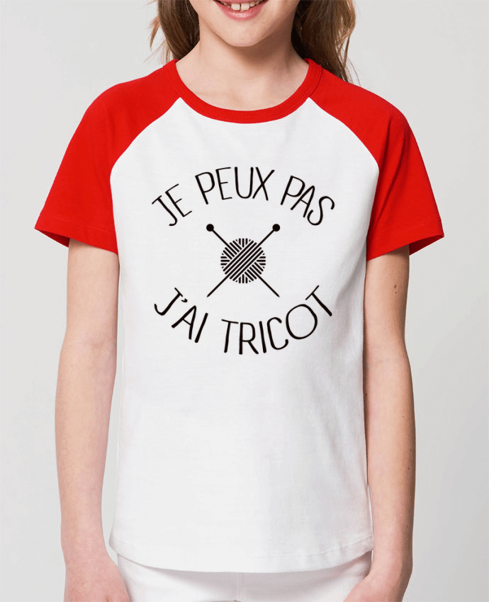 Tee-shirt Enfant Je peux pas j'ai tricot Par Freeyourshirt.com