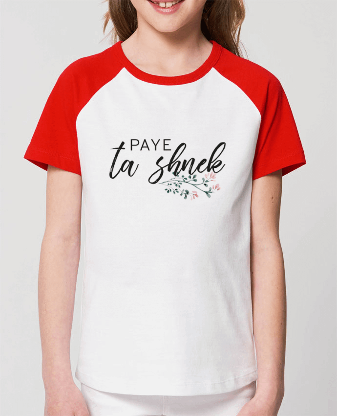 T-shirt Baseball Enfant- Coton - STANLEY MINI CATCHER Paye ta shnek Par Folie douce