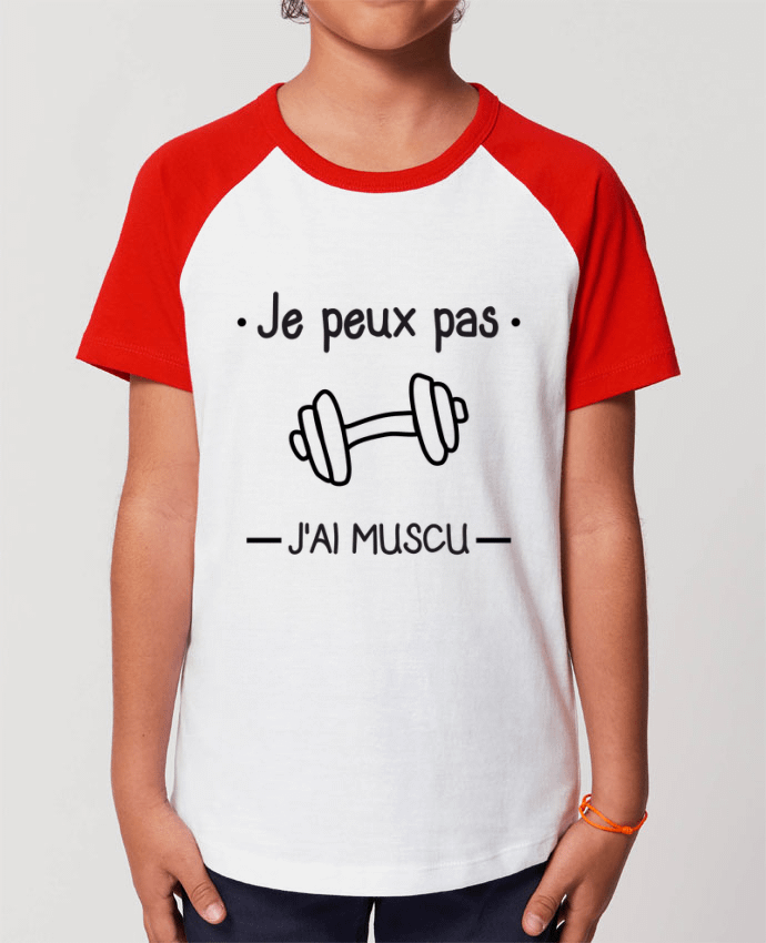 Tee-shirt Enfant Je peux pas j'ai muscu, musculation Par Benichan