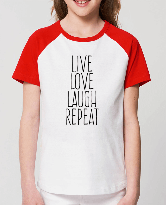 Camiseta Manga Corta Contraste Unisex Stanley MINI CATCHER SHORT SLEEVE Live love laugh repeat Par justsayin