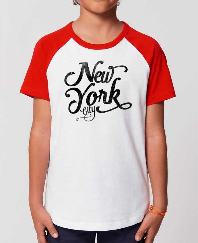 Camiseta Manga Corta Contraste Unisex Stanley MINI CATCHER SHORT SLEEVE New York City typographie Par justsayin