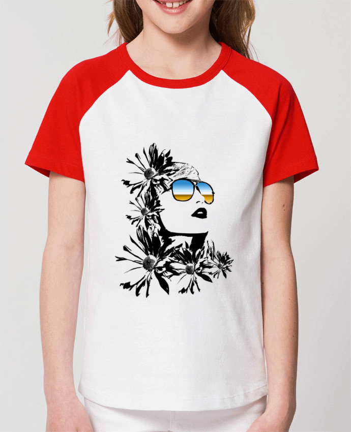 T-shirt Baseball Enfant- Coton - STANLEY MINI CATCHER women Par Graff4Art
