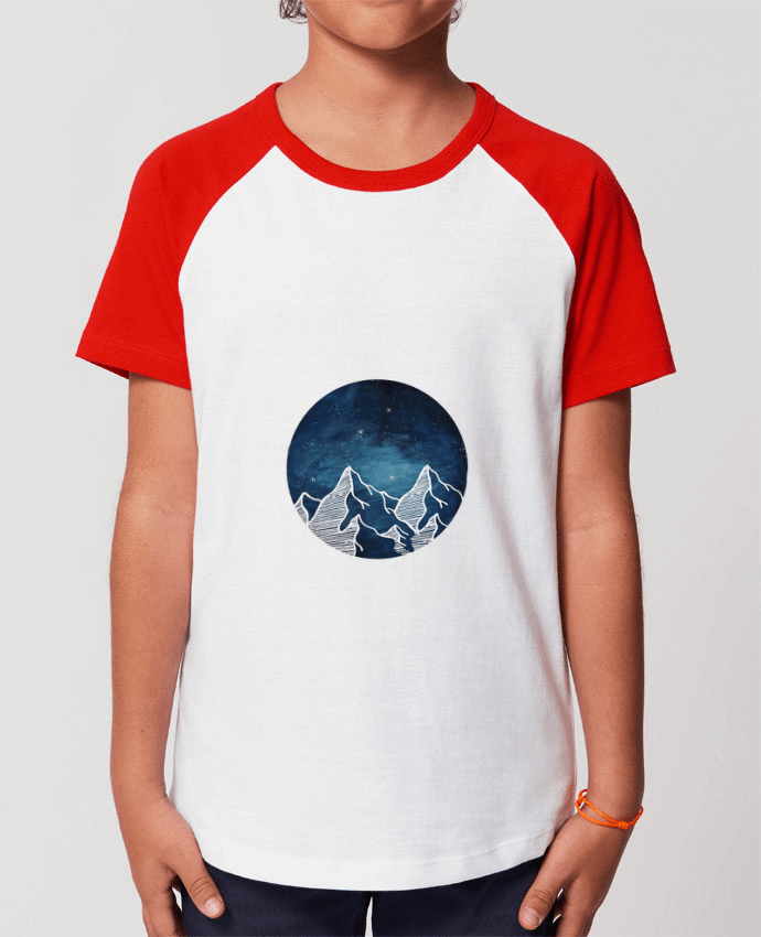 T-shirt Baseball Enfant- Coton - STANLEY MINI CATCHER Canadian Mountain Par Likagraphe
