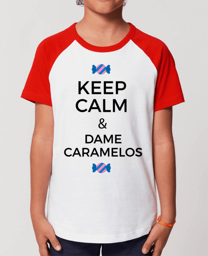 Camiseta Manga Corta Contraste Unisex Stanley MINI CATCHER SHORT SLEEVE Keep Calm and Dame Caramelos Par tunetoo