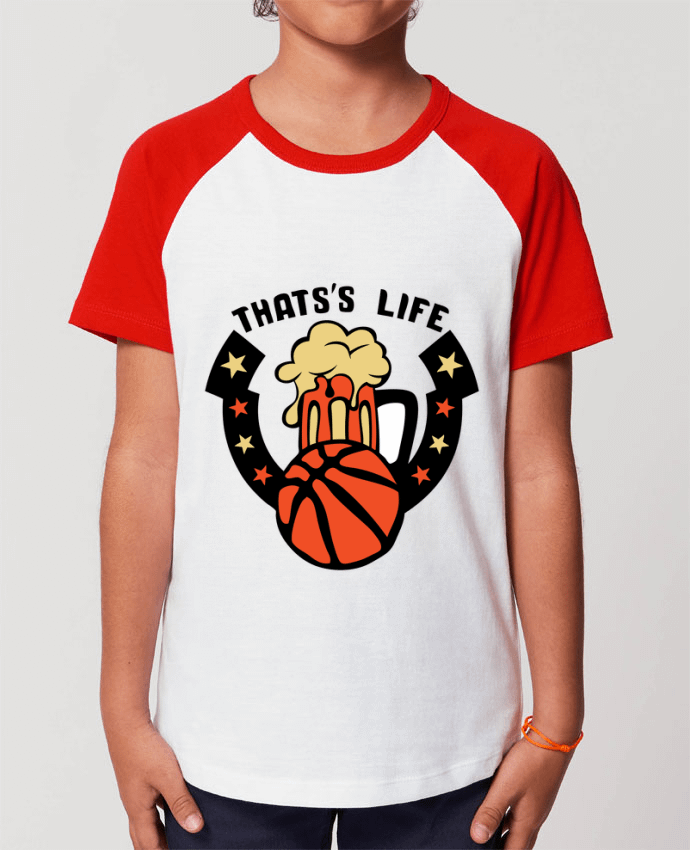 Tee-shirt Enfant basketball biere citation thats s life message Par Achille