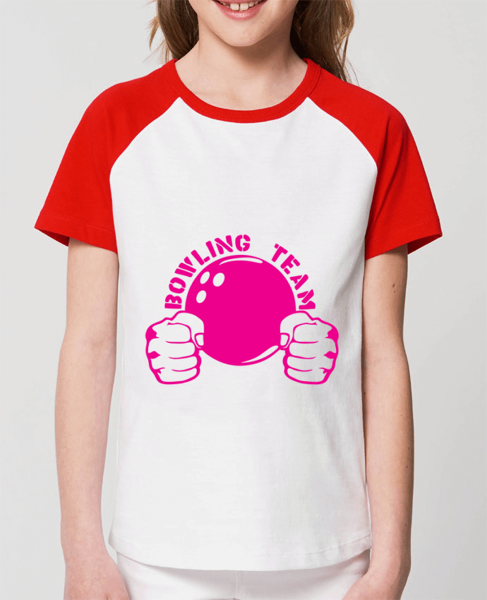 Tee-shirt Enfant bowling team poing fermer logo club Par Achille
