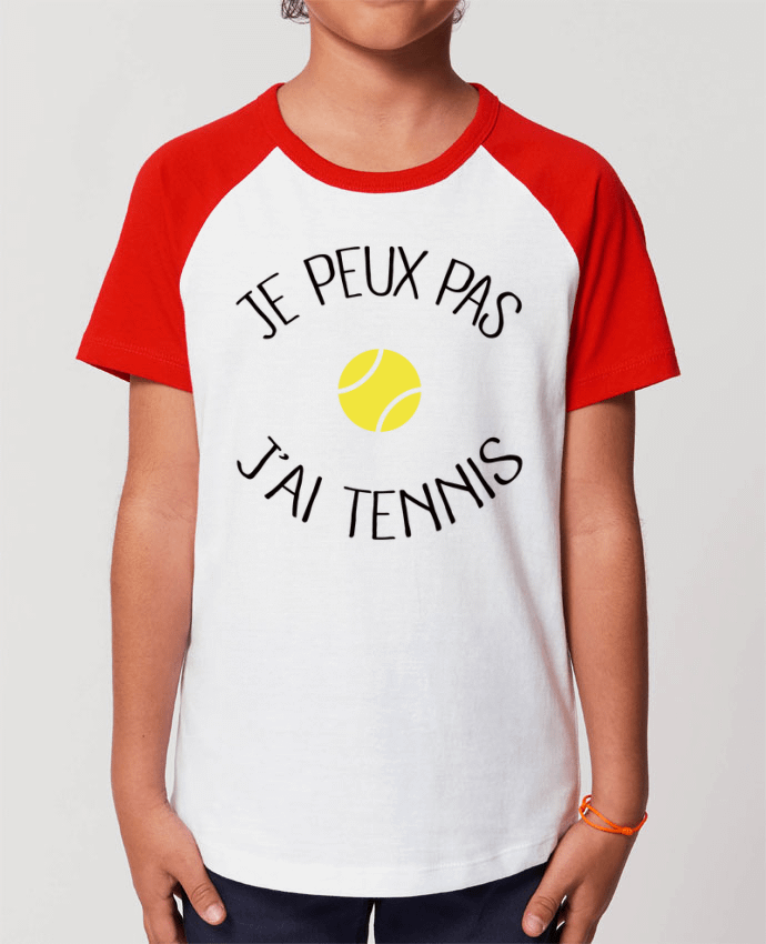 Camiseta Manga Corta Contraste Unisex Stanley MINI CATCHER SHORT SLEEVE Je peux pas j'ai Tennis Par Freeyourshirt.com