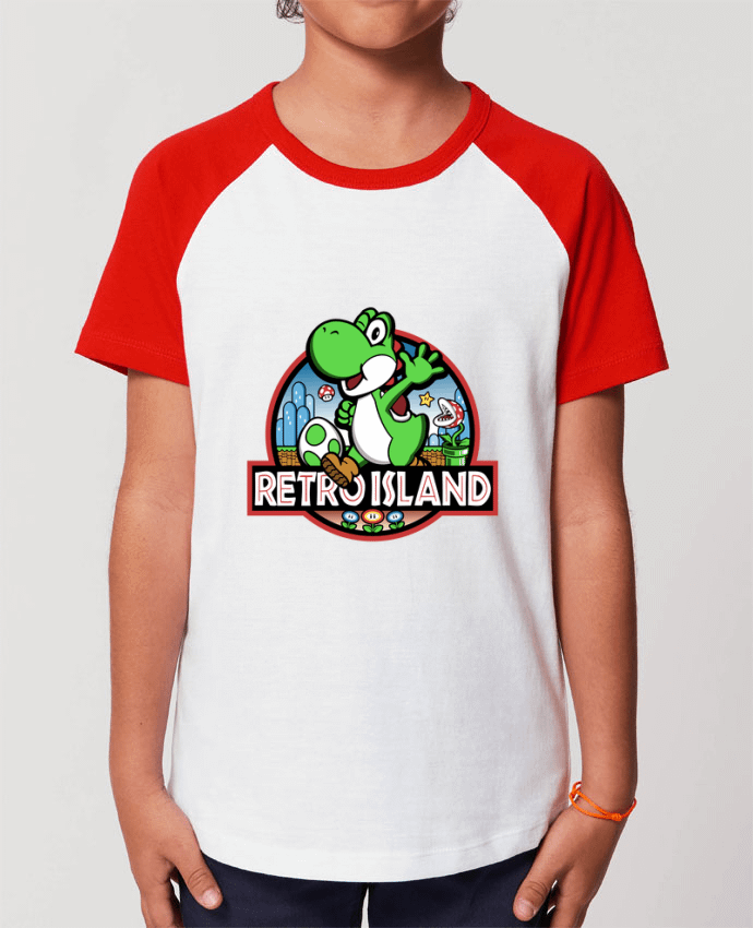 T-shirt Baseball Enfant- Coton - STANLEY MINI CATCHER Retro Park Par Kempo24