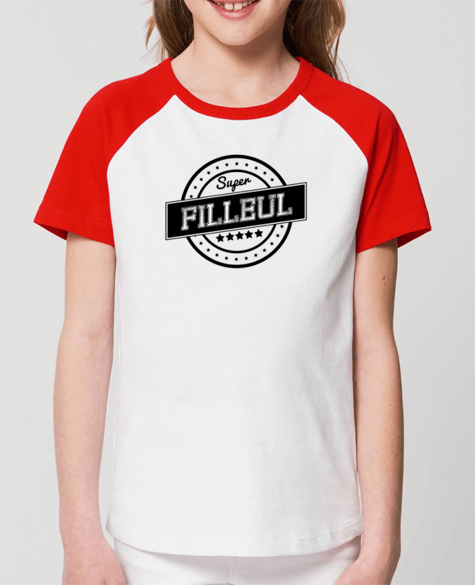 T-shirt Baseball Enfant- Coton - STANLEY MINI CATCHER Super filleul Par justsayin