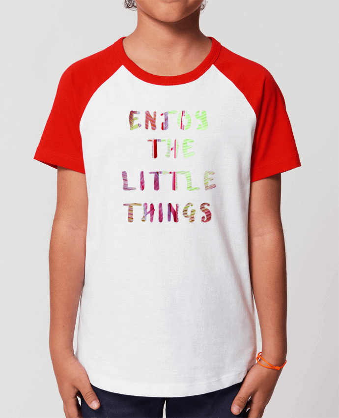 T-shirt Baseball Enfant- Coton - STANLEY MINI CATCHER Enjoy the little things Par Les Caprices de Filles