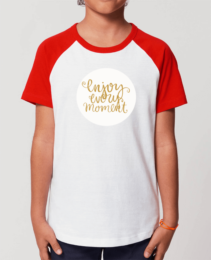 T-shirt Baseball Enfant- Coton - STANLEY MINI CATCHER Enjoy every moment Par Les Caprices de Filles