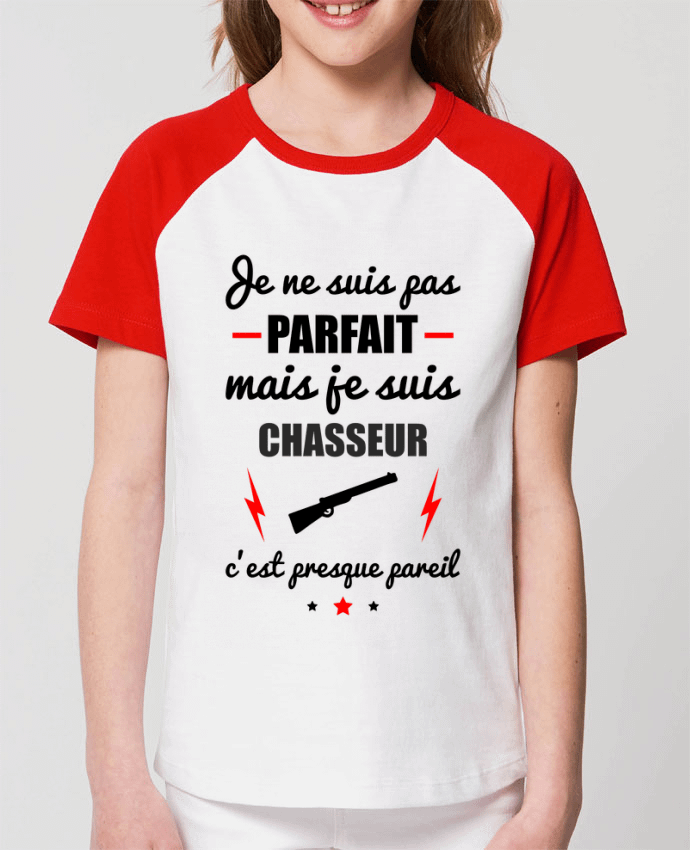 Tee-shirt Enfant Je ne suis pas parfait mais je suis chasseur c'est presque pareil Par Benichan