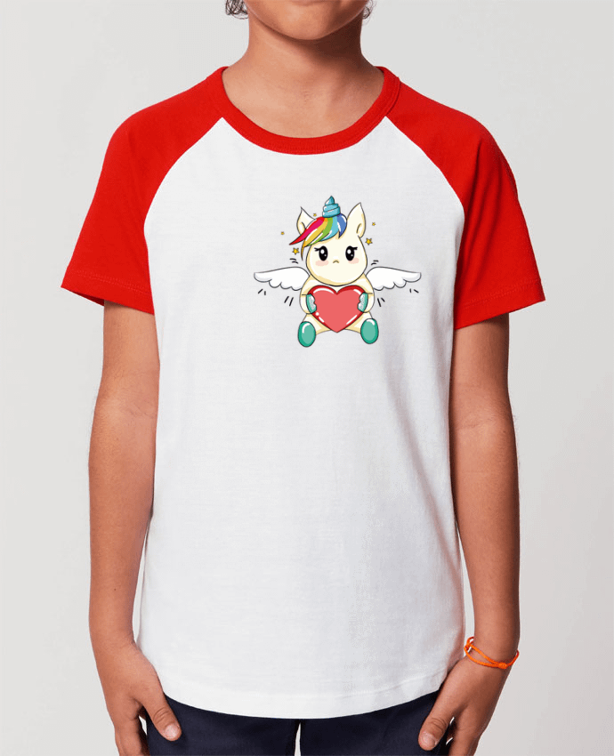 T-shirt Baseball Enfant- Coton - STANLEY MINI CATCHER Licorne Love Par 
