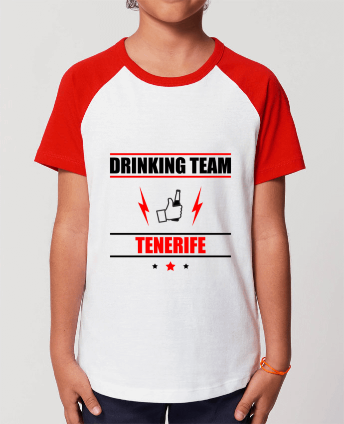 Kids\' contrast short sleeve t-shirt Mini Catcher Short Sleeve Drinking Team Tenerife Par Benichan
