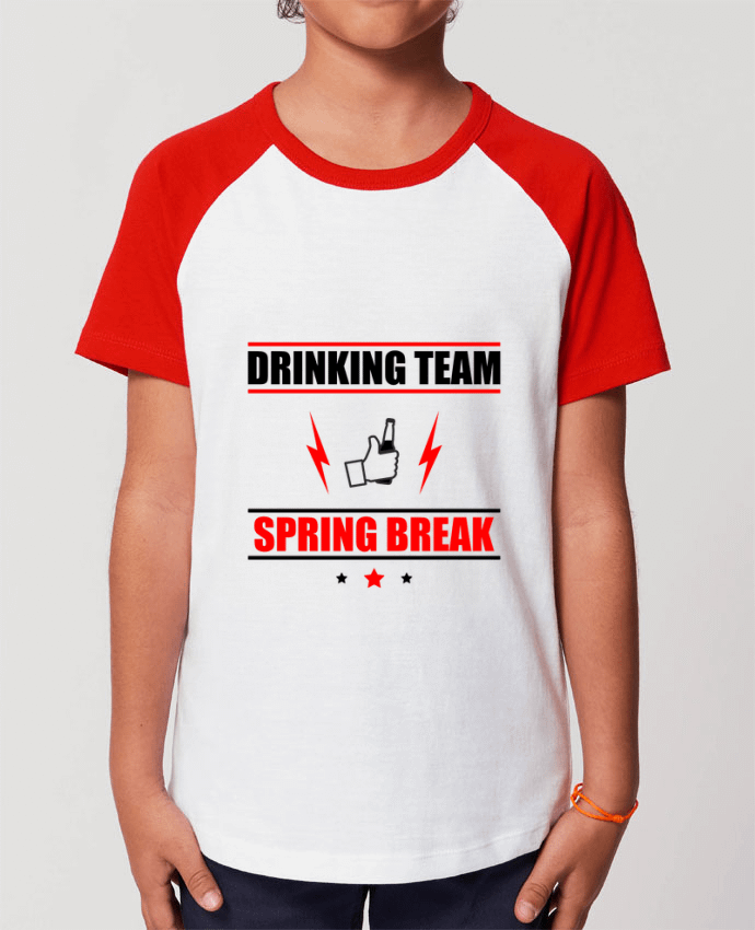 Kids\' contrast short sleeve t-shirt Mini Catcher Short Sleeve Drinking Team Spring Break Par Benichan