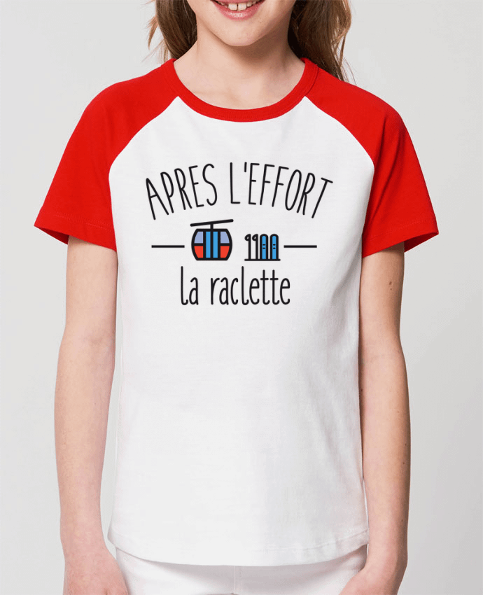 T-shirt Baseball Enfant- Coton - STANLEY MINI CATCHER Après l'effort, la raclette Par FRENCHUP-MAYO