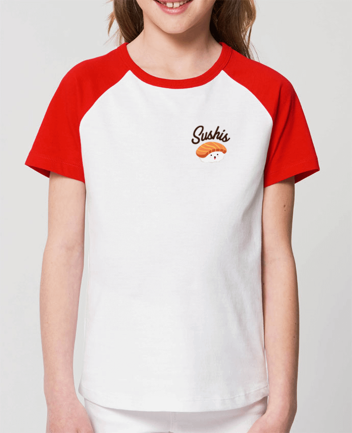 T-shirt Baseball Enfant- Coton - STANLEY MINI CATCHER Sushis Par Nana