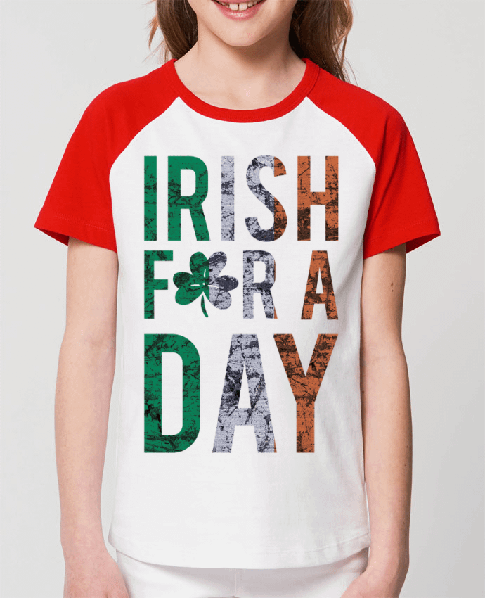T-shirt Baseball Enfant- Coton - STANLEY MINI CATCHER Irish for a day Par tunetoo