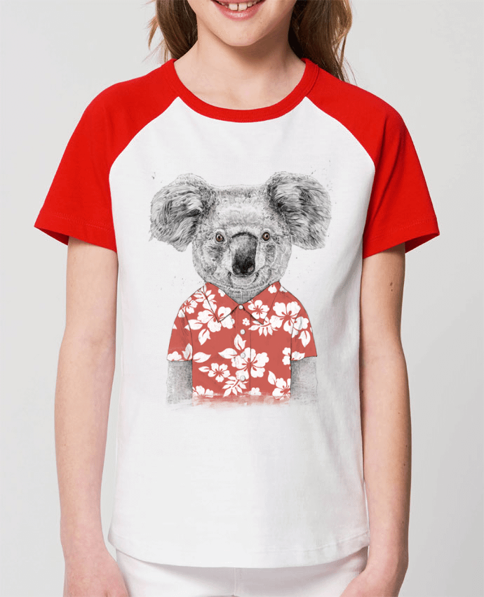 Kids\' contrast short sleeve t-shirt Mini Catcher Short Sleeve Summer koala Par Balàzs Solti