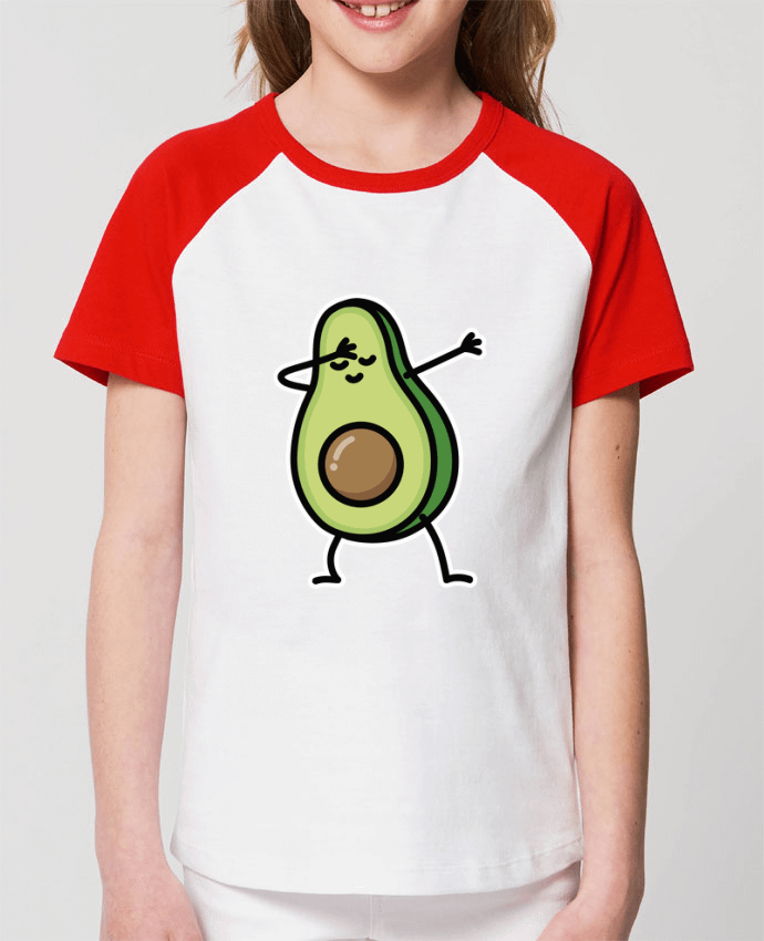 Kids\' contrast short sleeve t-shirt Mini Catcher Short Sleeve Avocado dab Par LaundryFactory