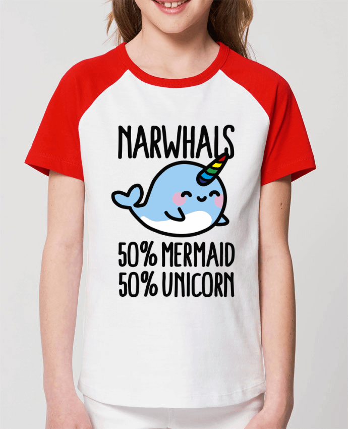 Tee-shirt Enfant NARWHALS MERMAID UNICORN Par LaundryFactory