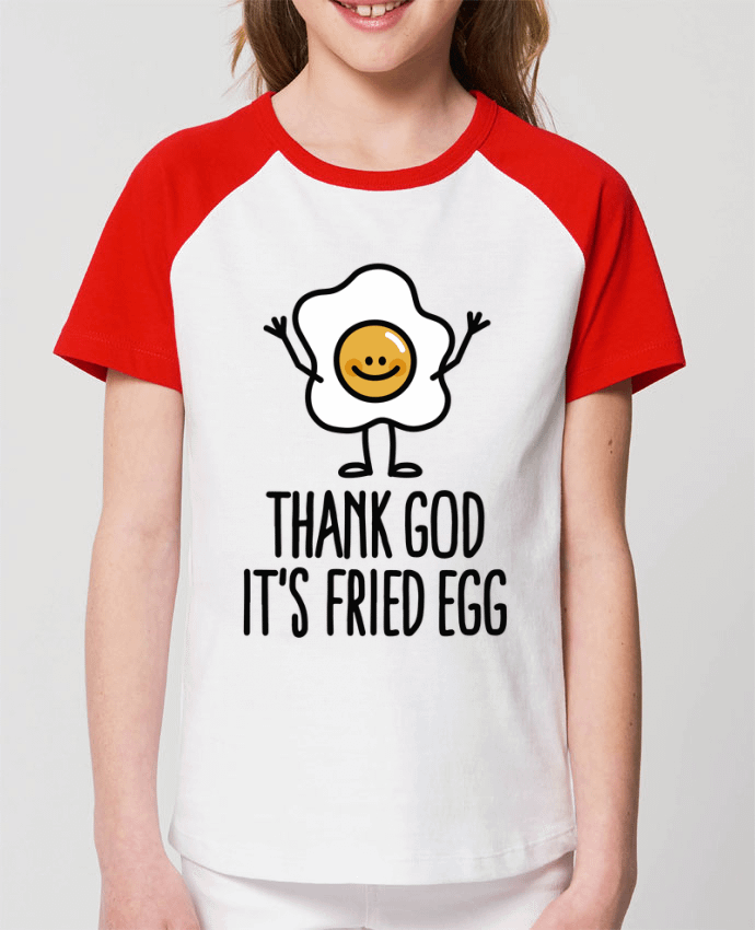 Tee-shirt Enfant THANK GOD ITS FRIED EGG Par LaundryFactory