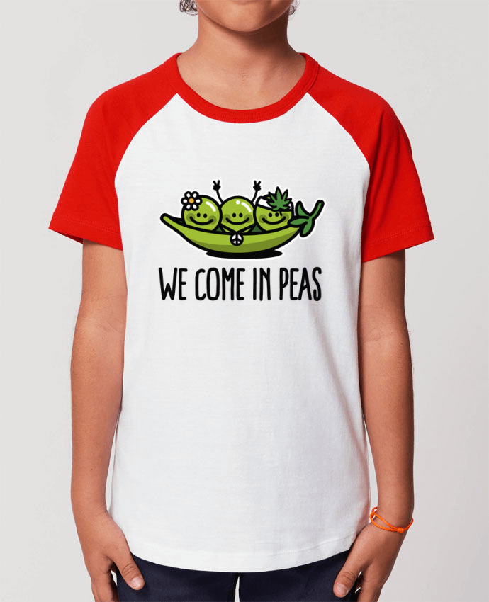 Tee-shirt Enfant WE COME IN PEAS Par LaundryFactory