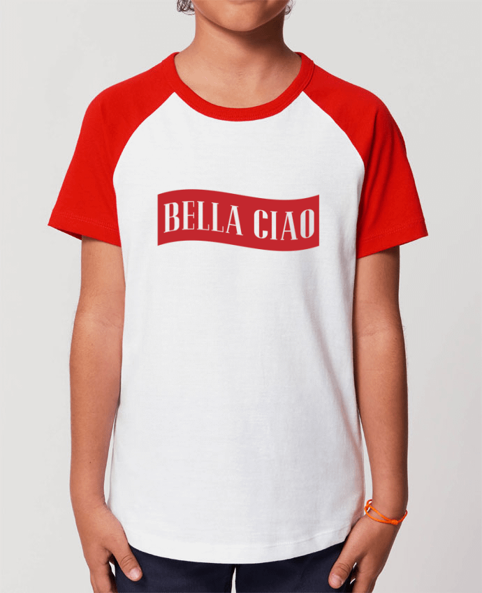 T-shirt Baseball Enfant- Coton - STANLEY MINI CATCHER BELLA CIAO Par tunetoo