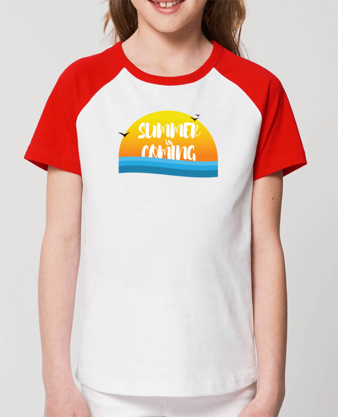 T-shirt Baseball Enfant- Coton - STANLEY MINI CATCHER Summer is coming Par tunetoo