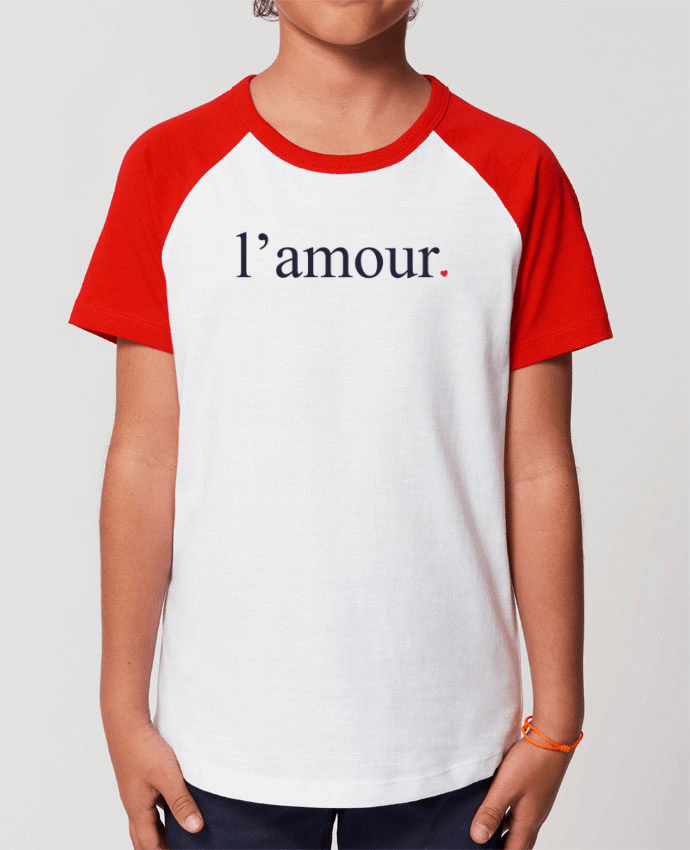 Kids\' contrast short sleeve t-shirt Mini Catcher Short Sleeve l'amour by Ruuud Par Ruuud
