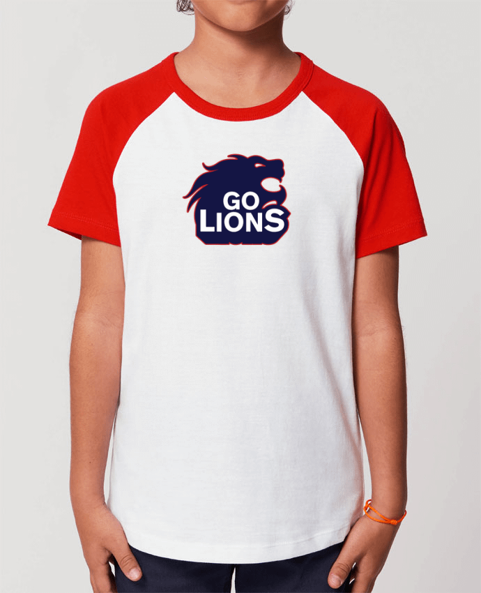 Kids\' contrast short sleeve t-shirt Mini Catcher Short Sleeve Go Lions Par tunetoo