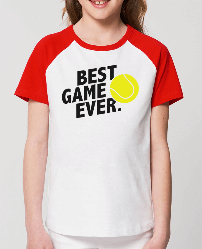 T-shirt Baseball Enfant- Coton - STANLEY MINI CATCHER BEST GAME EVER Tennis Par tunetoo