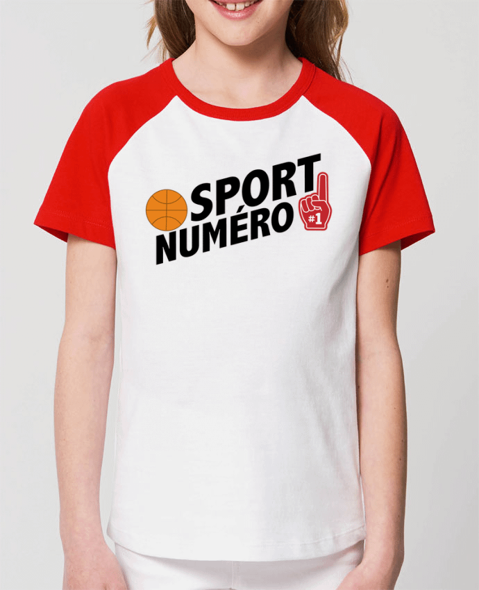 T-shirt Baseball Enfant- Coton - STANLEY MINI CATCHER Sport numéro 1 Basket Par tunetoo