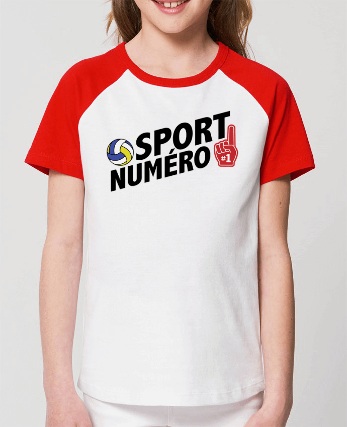 Tee-shirt Enfant Sport numéro 1 Volley Par tunetoo