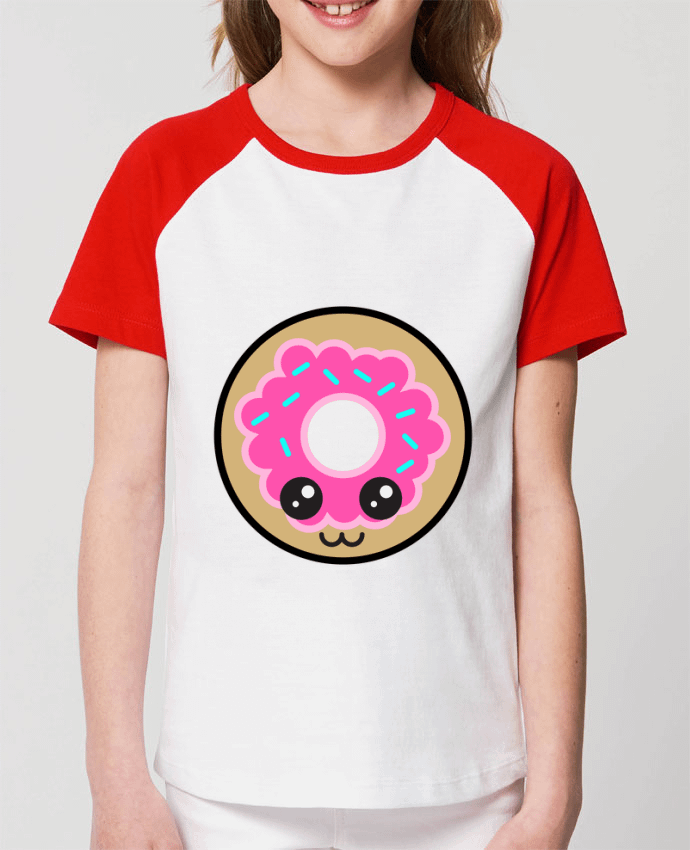 T-shirt Baseball Enfant- Coton - STANLEY MINI CATCHER Donut Par Anonymous