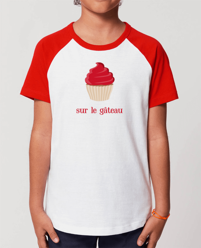 T-shirt Baseball Enfant- Coton - STANLEY MINI CATCHER sur le gâteau Par tunetoo