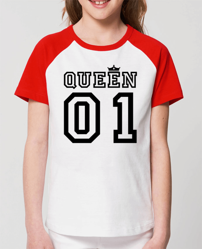T-shirt Baseball Enfant- Coton - STANLEY MINI CATCHER Queen 01 Par tunetoo