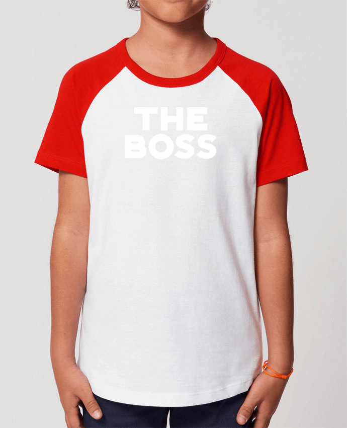 Kids\' contrast short sleeve t-shirt Mini Catcher Short Sleeve The Boss Par Original t-shirt