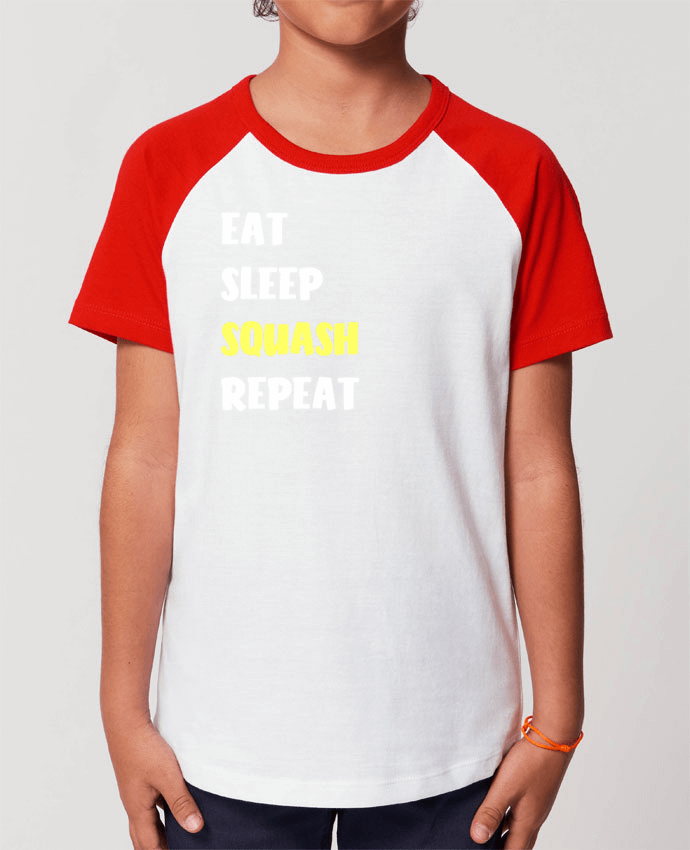 Kids\' contrast short sleeve t-shirt Mini Catcher Short Sleeve Squash Lifestyle Par Original t-shirt