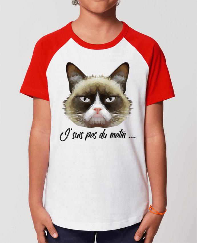 Tee-shirt Enfant je suis pas du matin Par DesignMe