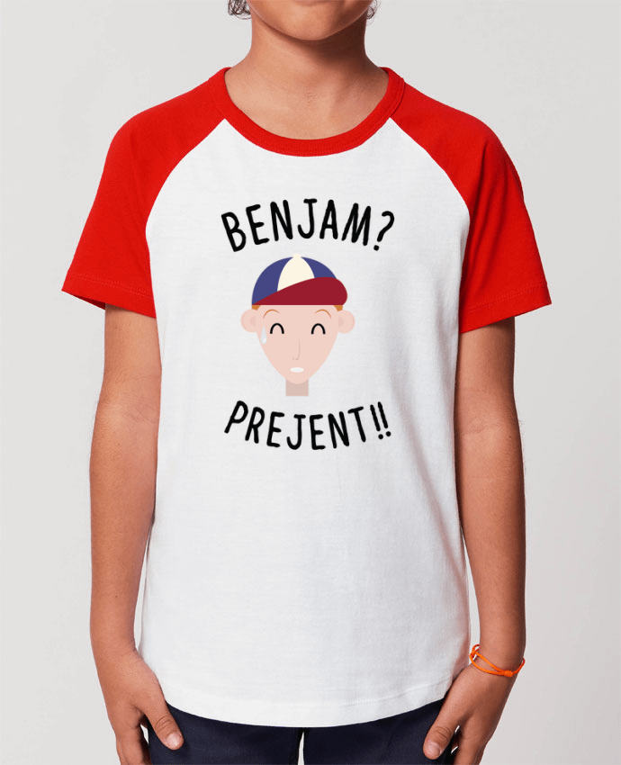 T-shirt Baseball Enfant- Coton - STANLEY MINI CATCHER BENJAM PREJENT Par PTIT MYTHO