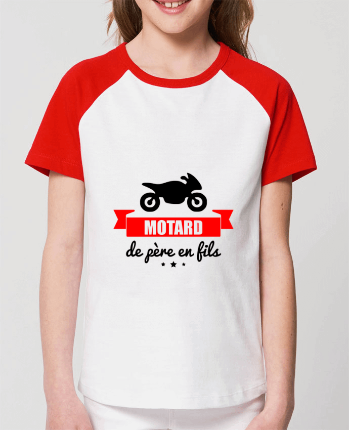 Tee-shirt Enfant Motard de père en fils, moto, motard Par Benichan