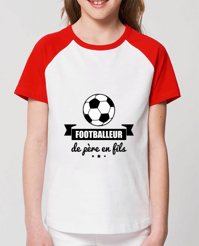 Tee-shirt Enfant Footballeur de père en fils, foot, football Par Benichan