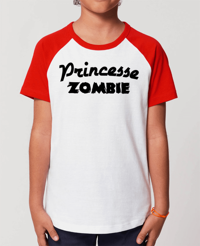 T-shirt Baseball Enfant- Coton - STANLEY MINI CATCHER Princesse Zombie Par L'Homme Sandwich