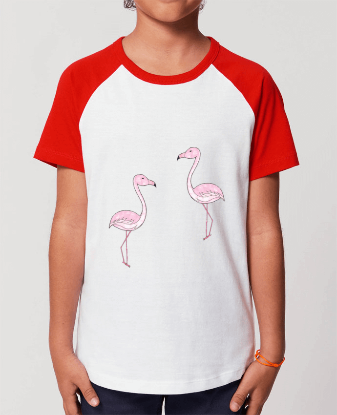 Tee-shirt Enfant Flamant Rose Dessin Par K-créatif