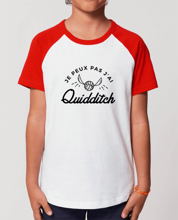 T-shirt Baseball Enfant- Coton - STANLEY MINI CATCHER Je peux pas j'ai Quidditch Par Nana